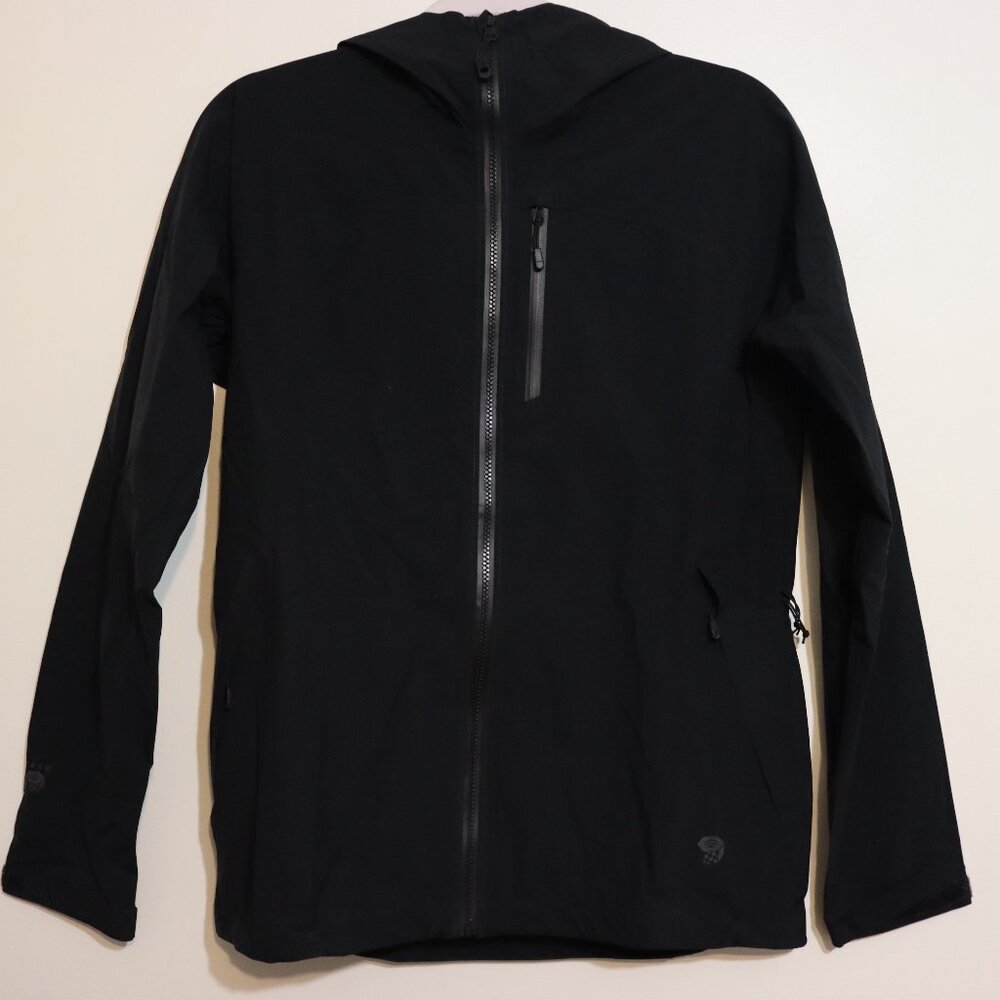 Mountain Hardwear Stretch Ozonic Waterproof Rain Jacket Black Women’s Small NWT